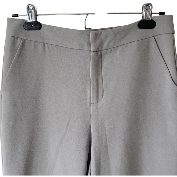 Oak + FORT Ankle Cropped Cigarette Trousers Grey Women's Size 2 - Picture 2 of 10